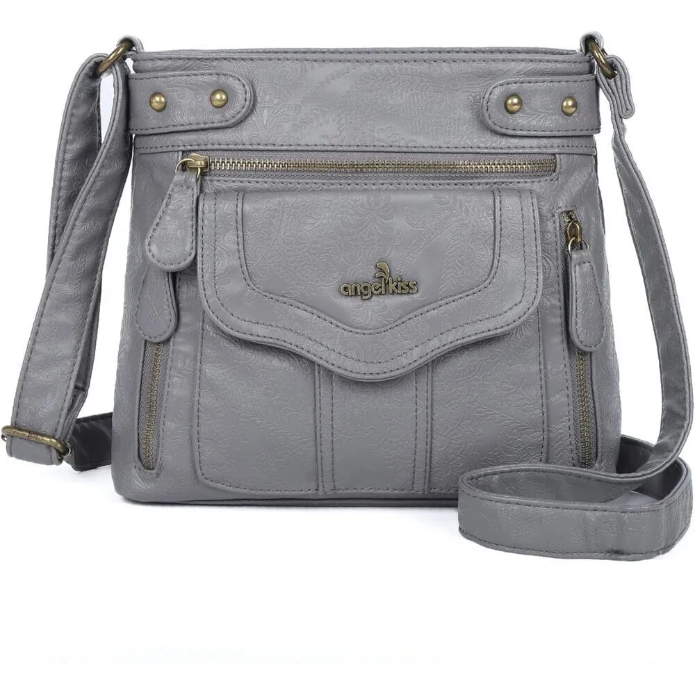 Women Crossbody Purse Faux Leather Small Lightweight Vintage Stylish